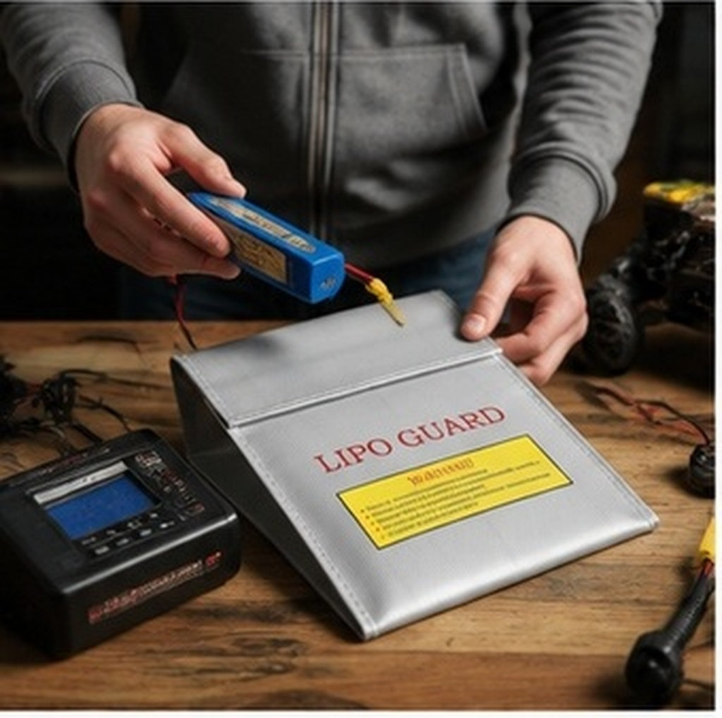 Lipo Battery Fireproof Safety Charge Box - Bolsa de seguridad ignífuga para baterías
