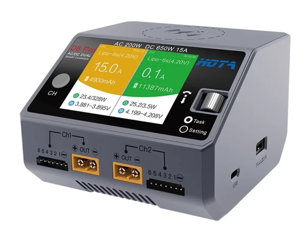 Cargador Inteligente de Baterí - Hota D6 Pro Dual Lipo Charger reseña y precio