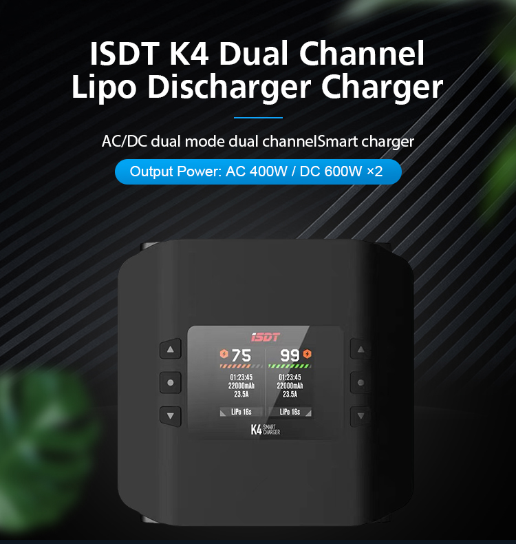 Cargador Inteligente de Doble  - Isdt K4 Dual Lipo Charger reseña y precio