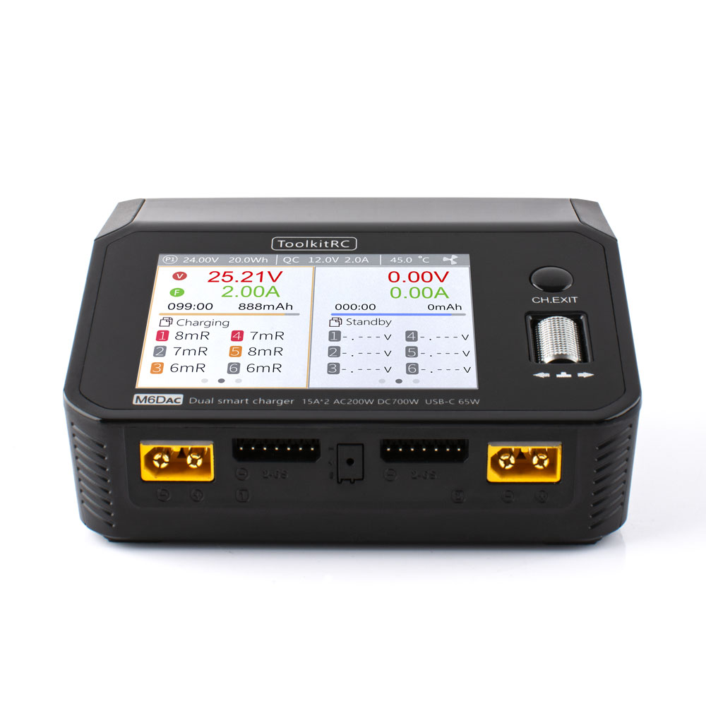 ToolkitRC M6DAC AC 200W DC 700 - Toolkitrc M6Dac Smart Charger reseña y precio