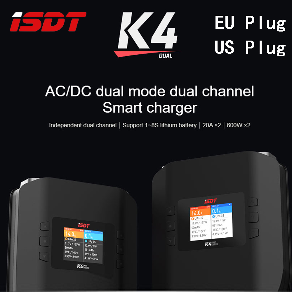 ISDT K4 1 ~ 8S cargador inteli - Isdt K4 Dual Lipo Charger reseña y precio
