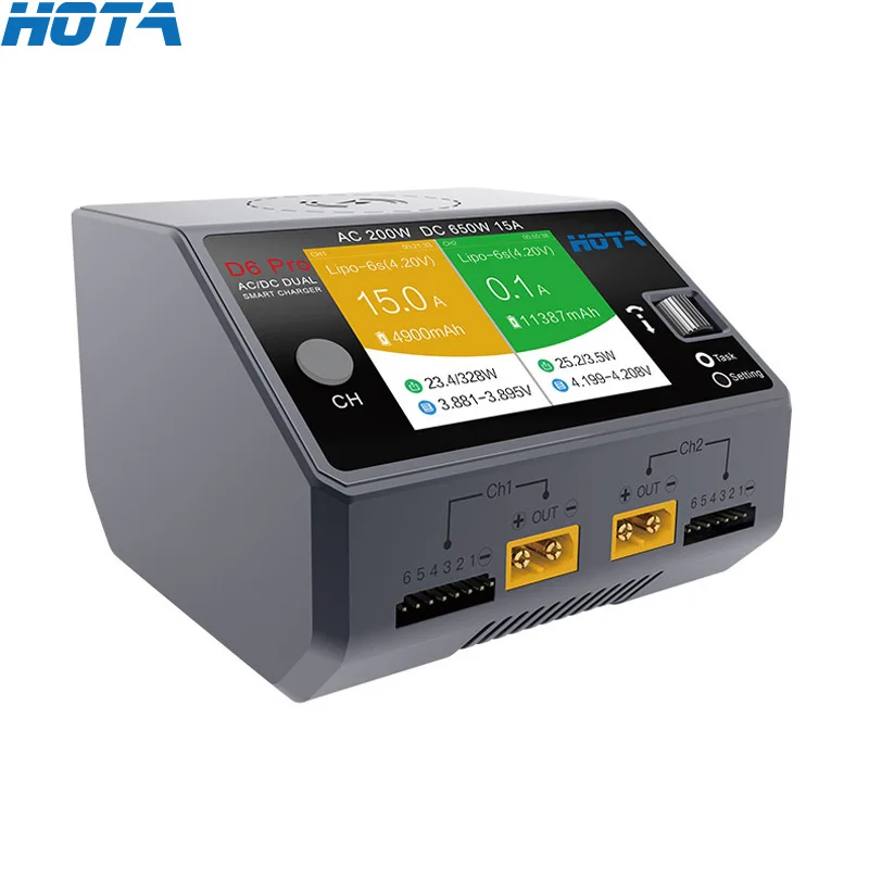 Cargador y Descargador de Bate - Hota D6 Pro Dual Lipo Charger reseña y precio